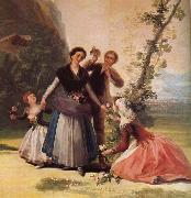 Blomsterforsaljerskan,omkring Francisco de Goya